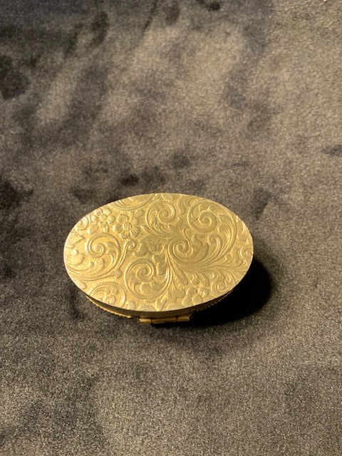 VTG. French Porcelain & Gilt-metal Rococo Style “Lovers” Trinket Box